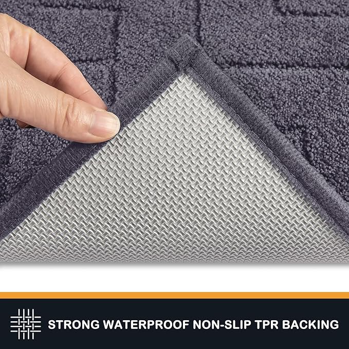 PURRUGS Dirt Trapping Door Mat 24" x 35.5", Non-Slip Machine Washable Entry Rug - Image 4