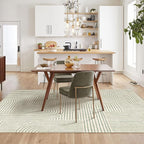 6x9 Area Rug - Large Modern Abstract Washable Non-Slip Sage Green Living Room - Image 6
