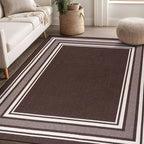 Beverly Rug Non Slip Area Rugs 3x5 Modern Bordered Non Skid Rubber Backing Soft - Image 6