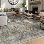 6x9 Machine Washable Area Rug for Living Room, Kids and Pets Friendly for by GERUIMO