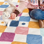 jinchan Macy Kids Rug for Nursery 5ft Radius Corner Washable Area Rug Modern - Image 6