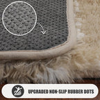 ONASAR Living Room Area Rug 6x9, Large Beige and White Geometric Floor Rugs - Image 9