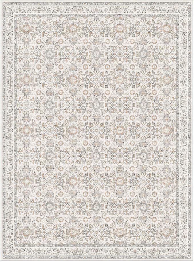 WITSHOCK Living Room Area Rugs 9x12: Soft Non-Slip Backing Washable Rugs - Image 6