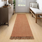 Collive Long Hallway Rug, 2.6' x 7', Washable Indoor Entryway Rug, Terracotta by Collive