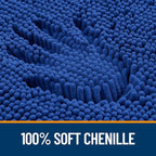 OLANLY Bathroom Rugs 47x20, Extra Soft Absorbent Chenille Bath Rugs, Rubber - Image 3