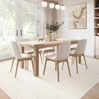 5x7 Area Rugs Living Room: Washable Boho Geometric Moroccan Rug Neutral Modern - Image 7