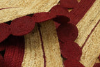 2x20 Flatweave Runner – Oval Flatweave Kilim Rug, Hand Braided Natural Jute - Image 9
