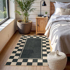 Moynesa Easy Jute Rug Checkered Outdoor Patio Rug 3x5, Washable Rugs - Image 7