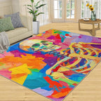 3x4 Abstract Graffiti Rugs for Entryway - Image 3