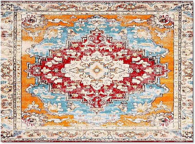 Bohemian Pattern Rectangular Area Rugs by Libaoge