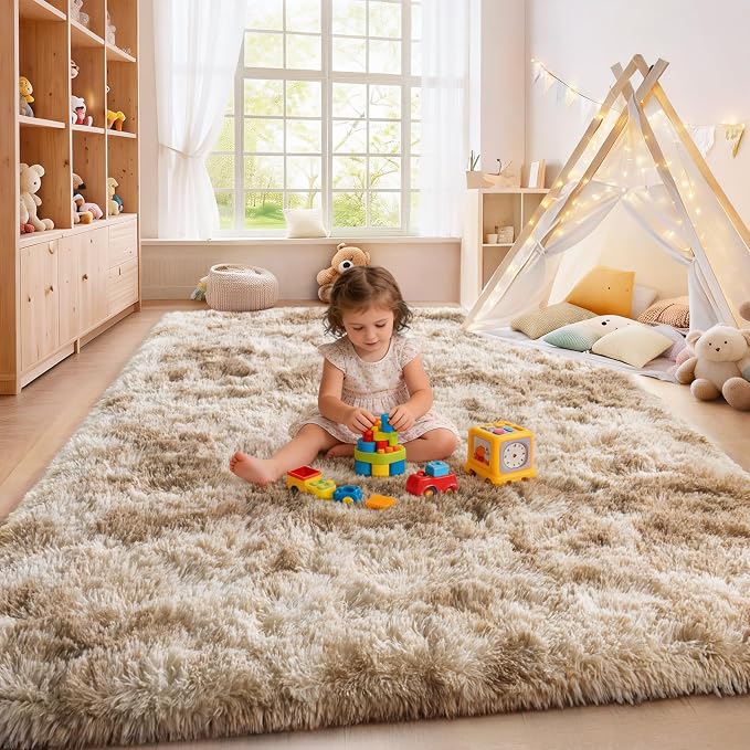 Upgrade Non-Slip Plush Rugs for Living Room, Soft Shaggy Carpets for Living Room - Image 6