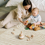Phantoscope Washable Area Rug 5'x7' Non-Slip, Modern Neutral Boho Rugs - Image 7