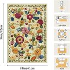 2x3 Machine Washable Area Rug for Entryway, Kids and Pets Friendly for Bedroom - Image 2