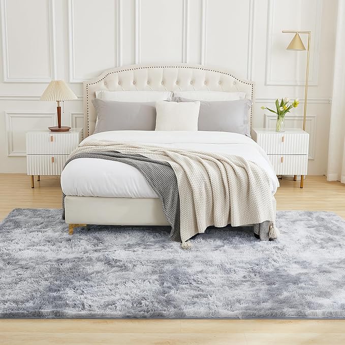 Andency Soft Area Rugs for Living Room Bedroom, 5x8 Fluffy Shaggy Bedside Rug - Image 3