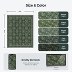 WITSHOCK Living Room Area Rugs 12x15: Soft Non-Slip Backing Washable Rugs - Image 2
