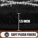 ONASAR Area Rugs for Bedroom Living Room, Fluffy 4x6 Black and White Rug - Image 2