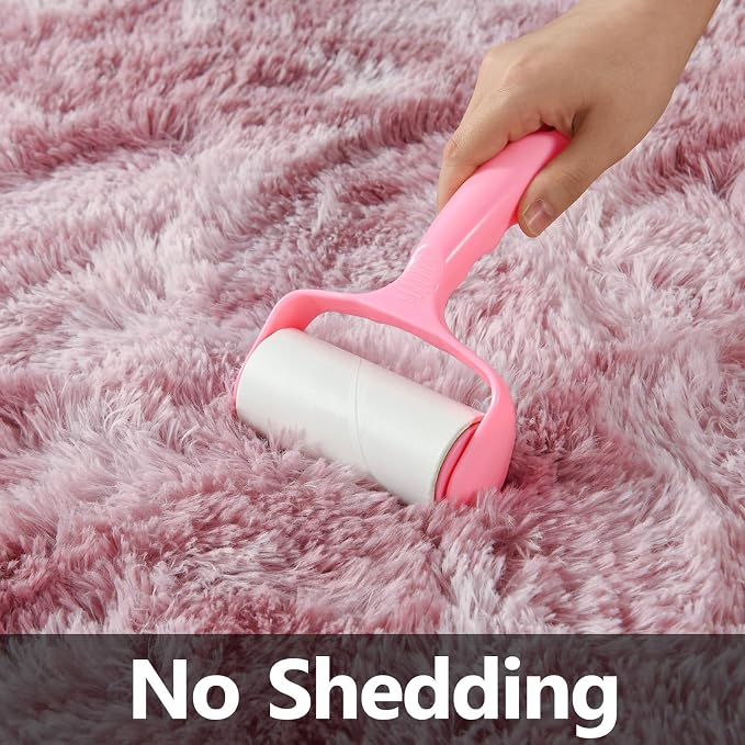 Large Shag Area Rugs 5 x 8, Tie-Dyed Plush Fuzzy Rugs - Image 5