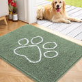 OLANLY Dog Door Mat for Muddy Paws 40x32, Paw Print Design, Absorbs Moisture by OLANLY