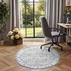 jinchan Fiora Round Rug 4ft Area Rug - Image 3