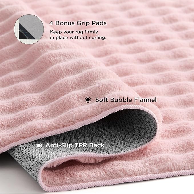 Bedsure 3x5 Fluffy Area Rugs for Living Room, Machine Washable Rugs, Non-Slip - Image 4