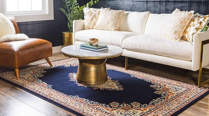 Unique Loom Reza Collection Traditional Persian Style Area Rug, 9 x 12 ft - Image 3