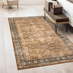 Morebes Washable Living Room Rug 5x7, Vintage Room Rugs by Morebes