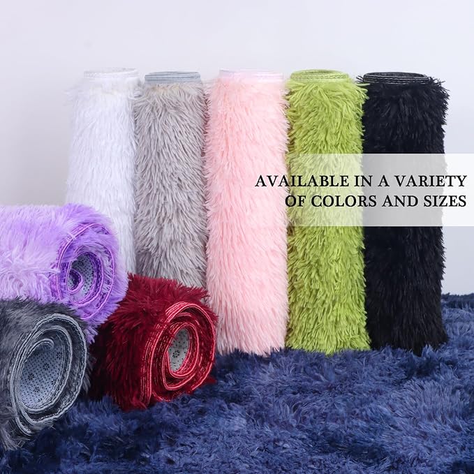 duduta White Soft Fluffy Rug 4x6 ft, Shag Fuzzy Plush Rectangle Carpet - Image 7
