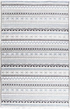 Alfa Rich 3x10 Blue Gray White Washable Area Rugs - Image 5