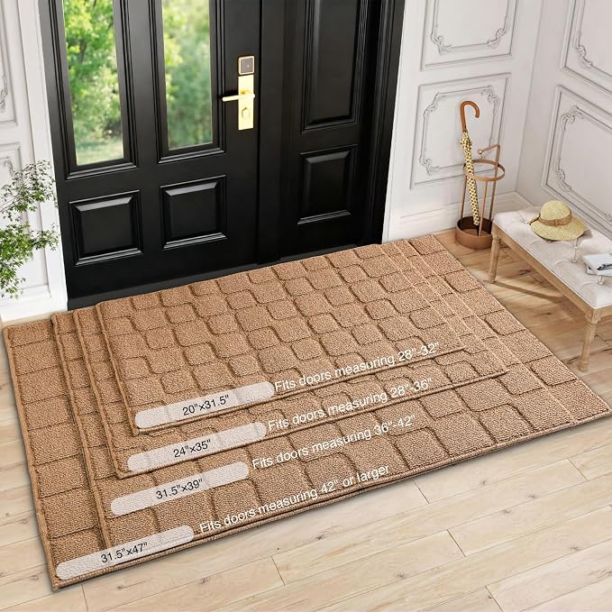 Large Front Door Mat Outside Entrance, Outdoor Indoor Door Mats - Image 2