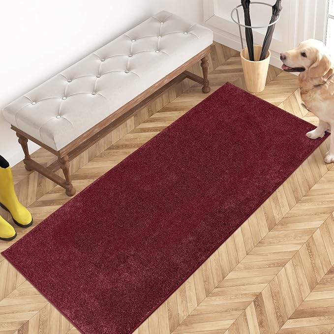 PURRUGS Dirt Trapping Door Mat 24" x 59", Non-Slip Machine Washable Entry Rug by PURRUGS