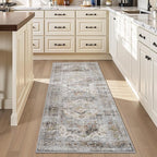AMOAMI-2X3 Small Rug-Washable Rugs Entryway Mat Indoor-Soft Vintage Non Slip - Image 4