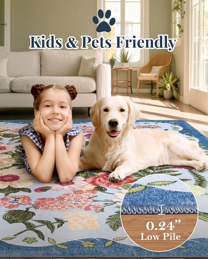 Floral Runner Rug 2x6 - Image 6