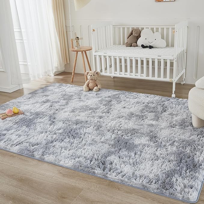 Andency 8x10 Area Rugs for Living Room, Upgrade Non-Slip Fluffy Soft Large Shag - Image 6