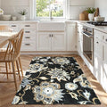 Lahome Floral Washable Living Room Area Rug by Lahome