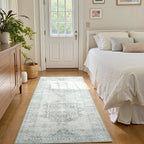 2x6 Area Rug, Boho Vintage Oriental Washable Rugs, Collapsible Area Rug - Image 5