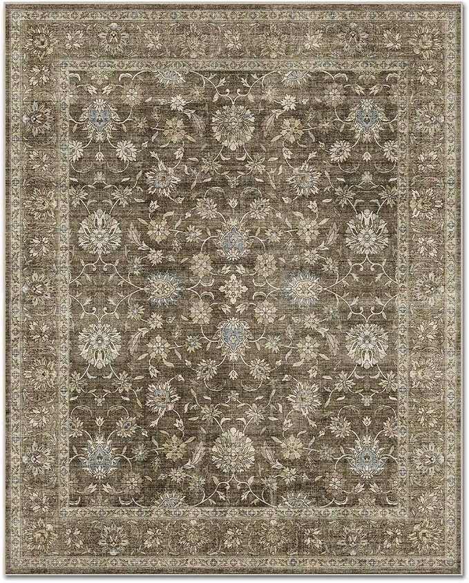 Washable 4x6 Rugs for Living Room, Boho Non-Slip Vintage Distress Small Rugs - Image 8