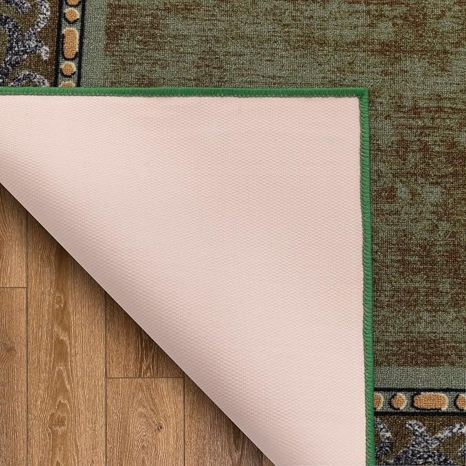 Antep Rugs Alfombras Bordered Modern 5x7 Non-Slip Low Pile Rubber Backing - Image 6