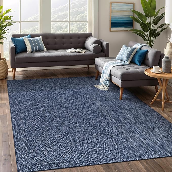 Beverly Rug Indoor Outdoor Rug 8x10, Washable Outside Carpet by BeverlyRug