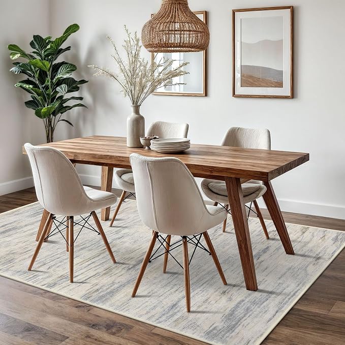 5x7 Modern Area Rug for Bedroom, Non-Shedding Rugs for Living Room, Indoor Door - Image 2