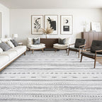 10x14 Area Rugs for Living Room Machine Washable Rug Distressed Indoor Carpet by Tchdio
