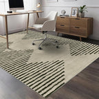 HelloTree Area Rug for Living Room 6x9 Washable Geometric Moroccan Rug Stripe - Image 4