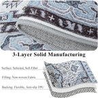 Washable Area Rugs 5x7, Low Pile Soft Vitnage Distressed Rug - Image 8