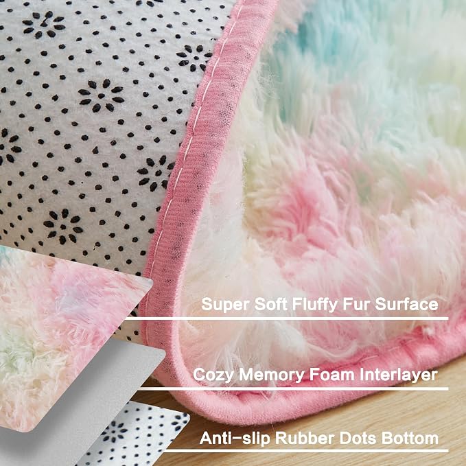 Andency 6x9 Area Rugs, Large Shag Fluffy Soft Shaggy Rugs - Image 5