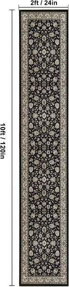 XWZO Runner Rug 2x10ft for Long Hallways, Washable Non-Slip Low Pile Area Rug - Image 2