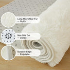 Andency 6x9 Area Rugs Cream, Large Shag Fluffy Soft Shaggy Rugs - Image 6