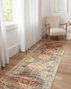 Loloi Jocelyn Collection JOC-03 Mist/Multi 6'-7" x 9'-7" .38" Thick Area Rug - Image 3