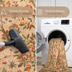 Morebes Boho Floral Runner Rug Non Slip, Washable Flower Long Bathroom Rugs - Image 5