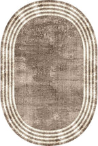 Country Earth Tone Brown Minimalist Distressed Home Office Rugs 5x8 - Image 5