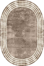 Country Earth Tone Brown Minimalist Distressed Home Office Rugs 7x10 - Image 5