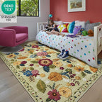 5x8 Machine Washable Area Rug for Living Room, Kids and Pets Friendly for - Image 3